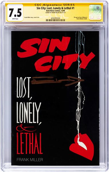 Frank Miller : Sin City: Lost, Lonely & Lethal # 1 (Signature Series)  - Asta Fumetti: i Maestri dell'Erotismo - Associazione Nazionale - Case d'Asta italiane