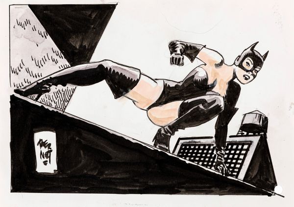 Jordi Bernet : Catwoman  - Asta Fumetti: i Maestri dell'Erotismo - Associazione Nazionale - Case d'Asta italiane