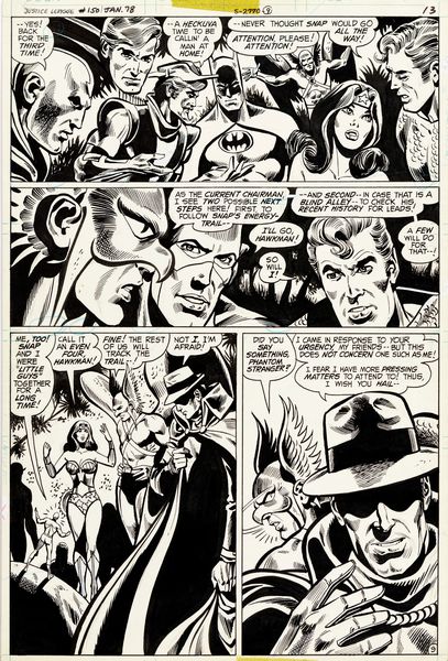 Dick Dillin : Justice League of America - The Key Or Not The Key  - Asta Fumetti: i Maestri dell'Erotismo - Associazione Nazionale - Case d'Asta italiane