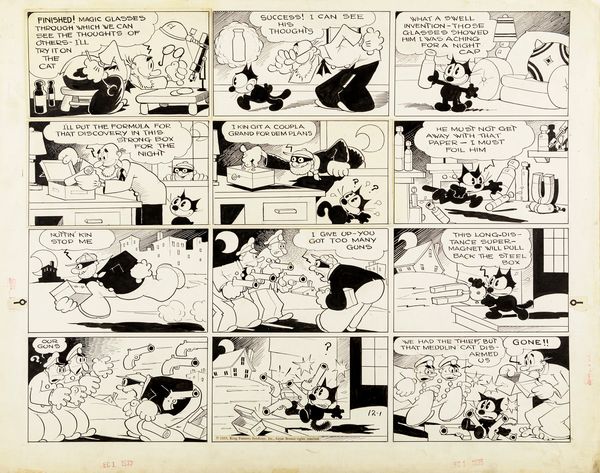 Otto Messmer : Felix the Cat  - Asta Fumetti: i Maestri dell'Erotismo - Associazione Nazionale - Case d'Asta italiane