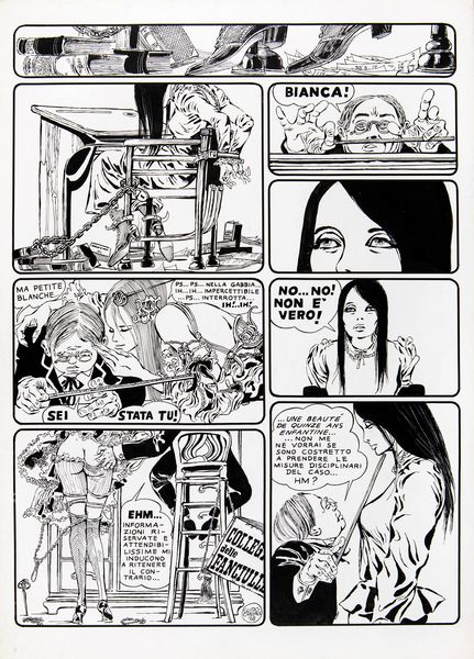 GUIDO CREPAX : Bianca - La casa matta  - Asta Fumetti: i Maestri dell'Erotismo - Associazione Nazionale - Case d'Asta italiane