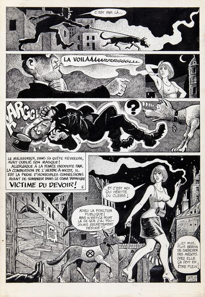 Georges Pichard : Victime du devoir  - Asta Fumetti: i Maestri dell'Erotismo - Associazione Nazionale - Case d'Asta italiane