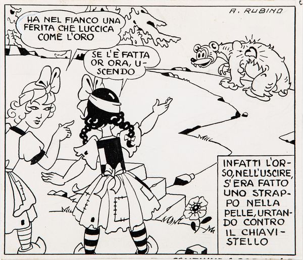 ANTONIO RUBINO : Biancarosa e Rosarossa  - Asta Fumetti: i Maestri dell'Erotismo - Associazione Nazionale - Case d'Asta italiane