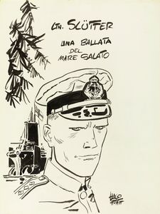 Hugo Pratt : Una Ballata del Mare Salato - Christian Slutter  - Asta Fumetti: i Maestri dell'Erotismo - Associazione Nazionale - Case d'Asta italiane