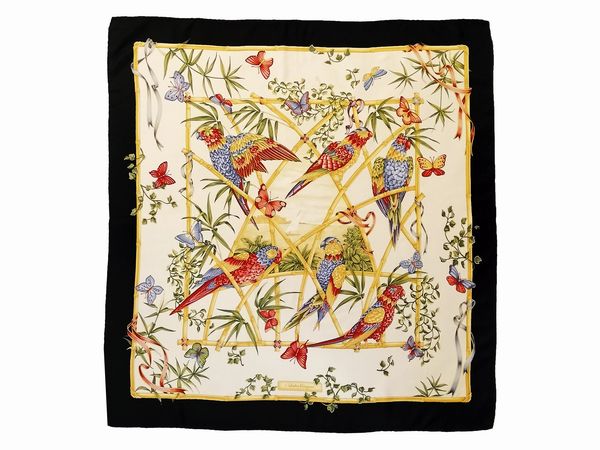 Salvatore Ferragamo, Foulard in seta  - Asta Vintagemania - Associazione Nazionale - Case d'Asta italiane