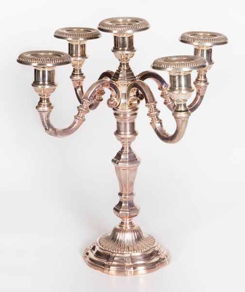 Candelabro in argento a cinque fiamme  - Asta L'Arte della Tavola - Associazione Nazionale - Case d'Asta italiane