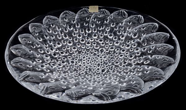 Grande bowl in cristallo trasparente e satinato Lalique Roscoff  - Asta L'Arte della Tavola - Associazione Nazionale - Case d'Asta italiane