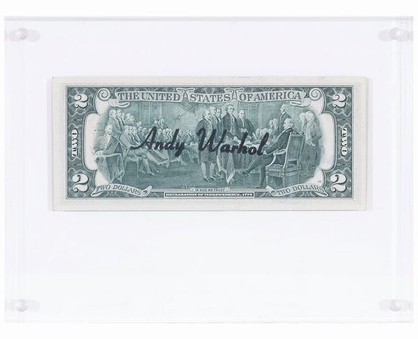 ANDY  WARHOL : 2 dollars (Thomas Jefferson)  - Asta Asta di arte moderna e contemporanea - Associazione Nazionale - Case d'Asta italiane