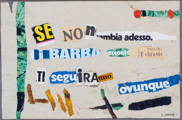 RAOUL SCHULTZ : Lettere anonime  - Asta Asta di arte moderna e contemporanea - Associazione Nazionale - Case d'Asta italiane