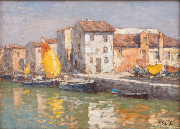 GIOVANNI  SALVIATI : Burano  - Asta Asta di arte moderna e contemporanea - Associazione Nazionale - Case d'Asta italiane