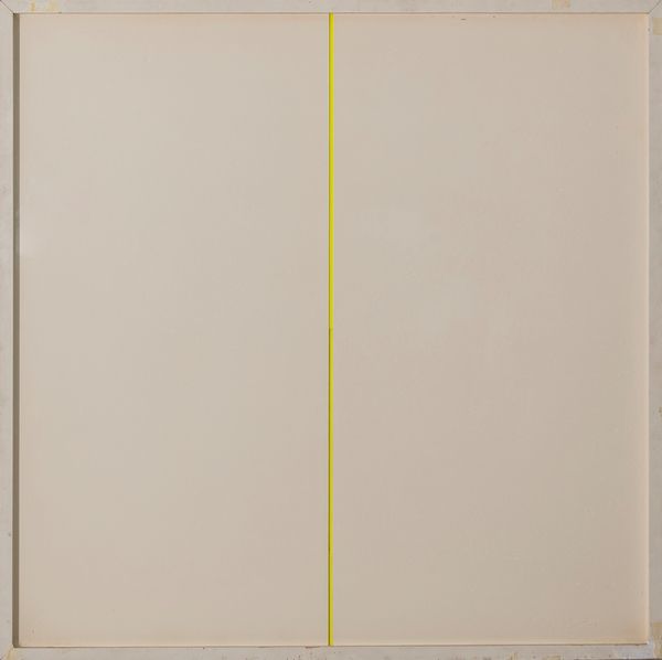 SANDRO DE ALEXANDRIS : Verticale: doppio giallo - Rilievo bianco + giallo  - Asta Asta di arte moderna e contemporanea - Associazione Nazionale - Case d'Asta italiane