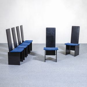 Kazuhide Takahama : Sei sedie modello mod. Rennie  - Asta Made in Gavina - Associazione Nazionale - Case d'Asta italiane