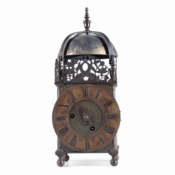 Orologio a lanterna, Inghilterra XVIII secolo  - Asta Pendole e orologi - Associazione Nazionale - Case d'Asta italiane