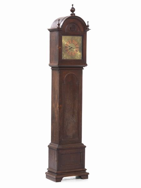 Pendola a torre, cassa in legno. XIX secolo  - Asta Pendole e orologi - Associazione Nazionale - Case d'Asta italiane