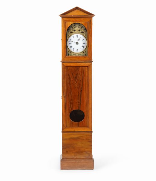 Orologio a torre con cassa in legno chiaro. XIX secolo  - Asta Pendole e orologi - Associazione Nazionale - Case d'Asta italiane
