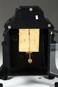 Orologio con cassa in legno ebanizzato, Germania XIX secolo  - Asta Pendole e orologi - Associazione Nazionale - Case d'Asta italiane
