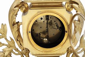 Pendola in bronzo firmata G.L.Levy Paris. Francia XIX secolo  - Asta Pendole e orologi - Associazione Nazionale - Case d'Asta italiane