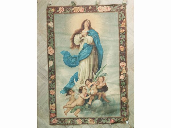 Madonna con Bambino da Barabino - Madonna Immacolata  - Asta L'arte di arredare - Associazione Nazionale - Case d'Asta italiane