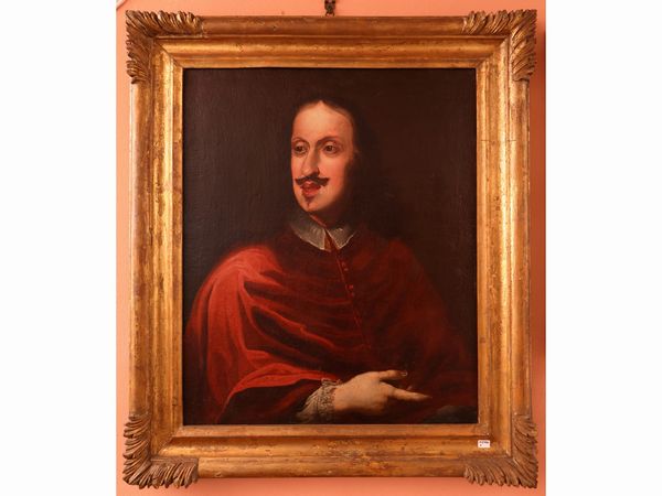 Scuola di Giusto Sustermans : Ritratto del cardinale Leopoldo de' Medici  - Asta L'arte di arredare - Associazione Nazionale - Case d'Asta italiane