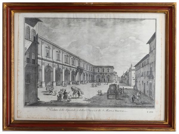 Due vedute di Firenze, da Giuseppe Zocchi  - Asta L'arte di arredare - Associazione Nazionale - Case d'Asta italiane