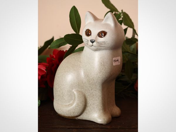 Gatto in ceramica, Lisa Larson Studio per Gustavsberg  - Asta L'arte di arredare - Associazione Nazionale - Case d'Asta italiane