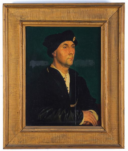 Hans Holbein il Giovane, copia da : Ritratto di Sir Richard Southwell  - Asta Dipinti Antichi - Associazione Nazionale - Case d'Asta italiane