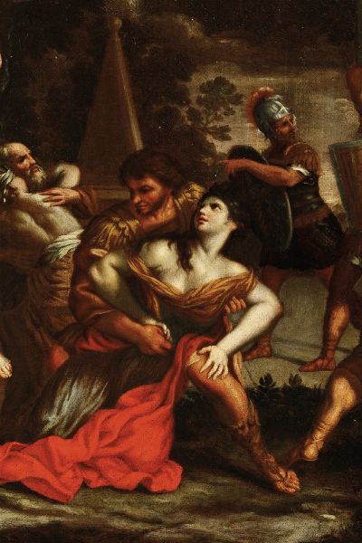 Pietro Berrettini detto Pietro da Cortona, copia da : Ratto delle sabine  - Asta Dipinti Antichi - Associazione Nazionale - Case d'Asta italiane