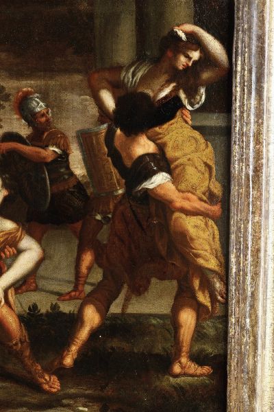 Pietro Berrettini detto Pietro da Cortona, copia da : Ratto delle sabine  - Asta Dipinti Antichi - Associazione Nazionale - Case d'Asta italiane