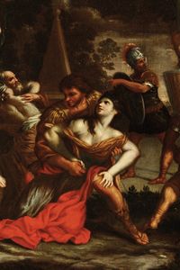 Pietro Berrettini detto Pietro da Cortona, copia da : Ratto delle sabine  - Asta Dipinti Antichi - Associazione Nazionale - Case d'Asta italiane