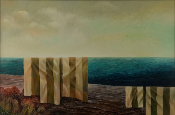 Paolo Pesciullesi : Tendaggi sul mare  - Asta Arte Moderna e Contemporanea - Associazione Nazionale - Case d'Asta italiane