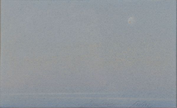 Piero Guccione : La luna e le linee del mare  - Asta Arte Moderna e Contemporanea - Associazione Nazionale - Case d'Asta italiane