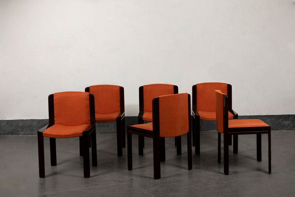 JOE COLOMBO : Sei sedie  - Asta Design e Arti Decorative - Associazione Nazionale - Case d'Asta italiane