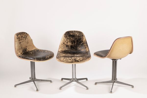 Charles & Ray Eames : Sei sedie  - Asta Design e Arti Decorative - Associazione Nazionale - Case d'Asta italiane