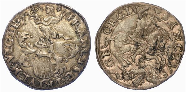 ROVEREDO. GIAN FRANCESCO TRIVULZIO, 1526-1549. Cavallotto. s.d.  - Asta Numismatica - Associazione Nazionale - Case d'Asta italiane