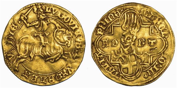 DUCATO DI SAVOIA. LUDOVICO I DI SAVOIA. IL GENEROSO, 1440-1465. Ducato doro. Cornavin.  - Asta Numismatica - Associazione Nazionale - Case d'Asta italiane