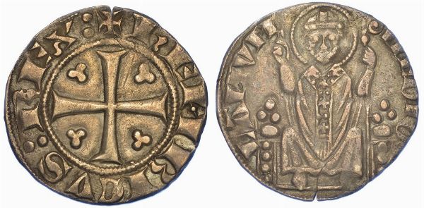 MILANO. ENRICO VII DI LUSSEMBURGO, 1310-1313. Ambrosino Grosso (con REX).  - Asta Numismatica - Associazione Nazionale - Case d'Asta italiane