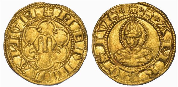 MILANO. LUCHINO E GIOVANNI VISCONTI, 1339-1354. Mezzo Ambrosino.  - Asta Numismatica - Associazione Nazionale - Case d'Asta italiane