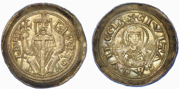 AQUILEIA. BERTOLDO, 1218-1251. Denaro scodellato.  - Asta Numismatica - Associazione Nazionale - Case d'Asta italiane