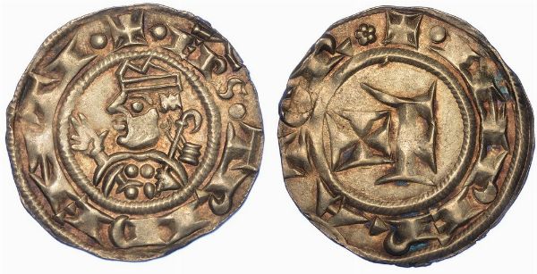 TRENTO. VESCOVI ANONIMI, 1235-1255. Grosso da 20 Denari.  - Asta Numismatica - Associazione Nazionale - Case d'Asta italiane