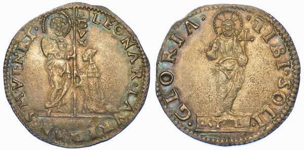 VENEZIA. LEONARDO LOREDAN, 1501-1521. Mocenigo o Lira.  - Asta Numismatica - Associazione Nazionale - Case d'Asta italiane