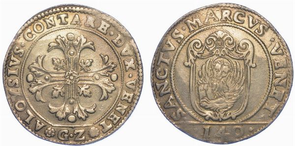 VENEZIA. ALVISE CONTARINI 1676-1684. Scudo della croce da 140 soldi.  - Asta Numismatica - Associazione Nazionale - Case d'Asta italiane