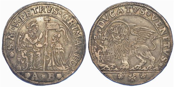 VENEZIA. PIETRO GRIMANI, 1741-1752. Ducato.  - Asta Numismatica - Associazione Nazionale - Case d'Asta italiane