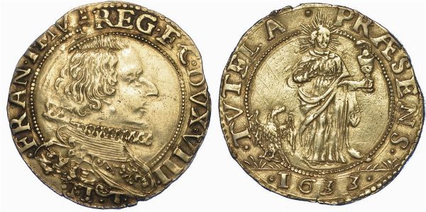 MODENA. FRANCESCO I D'ESTE, 1629-1658. Lira 1633.  - Asta Numismatica - Associazione Nazionale - Case d'Asta italiane