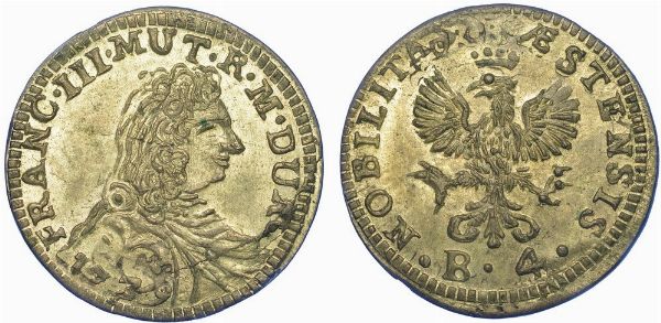 MODENA.  FRANCESCO III D'ESTE, 1737-1780. Da 4 Bolognini 1739.  - Asta Numismatica - Associazione Nazionale - Case d'Asta italiane