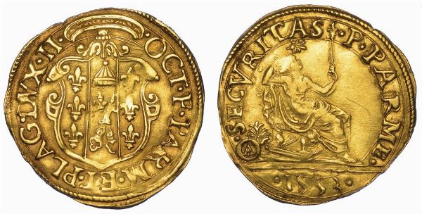 PARMA. OTTAVIO FARNESE, 1547-1586. Scudo d'oro 1553.  - Asta Numismatica - Associazione Nazionale - Case d'Asta italiane