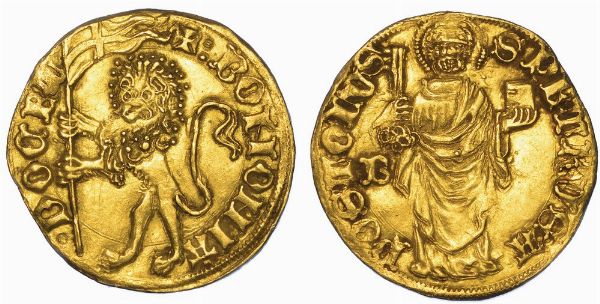 BOLOGNA. REPUBBLICA (MONETAZIONE AUTONOMA), 1376-1401. Bolognino d'oro.  - Asta Numismatica - Associazione Nazionale - Case d'Asta italiane