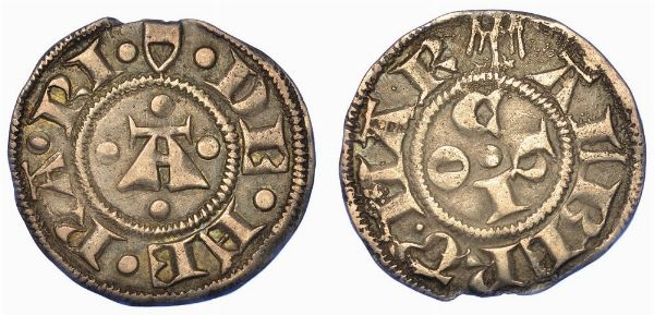 FERRARA ALBERTO V D'ESTE, 1388-1393. Marchesino.  - Asta Numismatica - Associazione Nazionale - Case d'Asta italiane