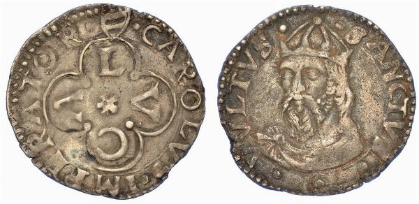 LUCCA. REPUBBLICA. 1369-1799. Grosso da 6 bolognini, dopo il 1450.  - Asta Numismatica - Associazione Nazionale - Case d'Asta italiane