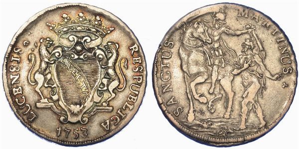 LUCCA. REPUBBLICA, 1369-1799. Scudo 1753.  - Asta Numismatica - Associazione Nazionale - Case d'Asta italiane