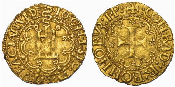 GENOVA. GIAN GALEAZZO MARIA SFORZA DUCA DI MILANO E SIGNORE DI GENOVA, 1488-1494. Ducato s.d.  - Asta Numismatica - Associazione Nazionale - Case d'Asta italiane